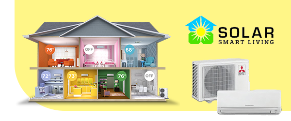 A house with different temperatures in every room and a photo of a mini split